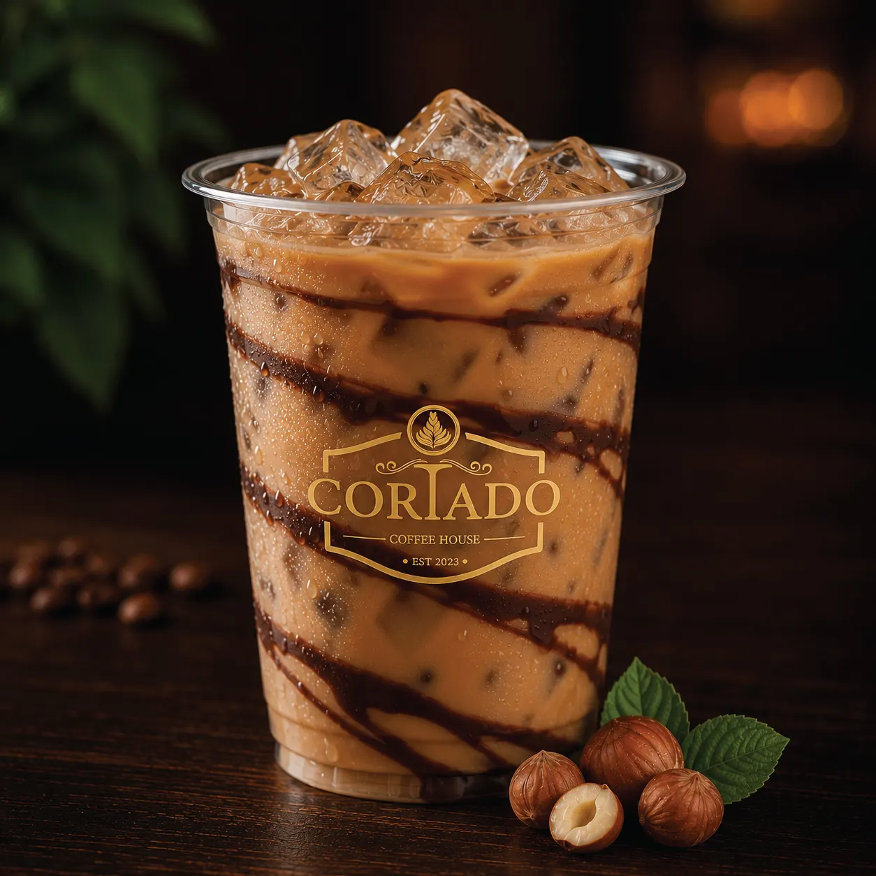 Iced Hazelnut Latte
